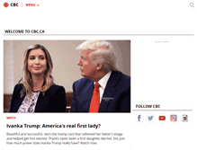Tablet Screenshot of cbc.ca